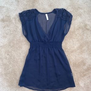 Navy Blue Blouse